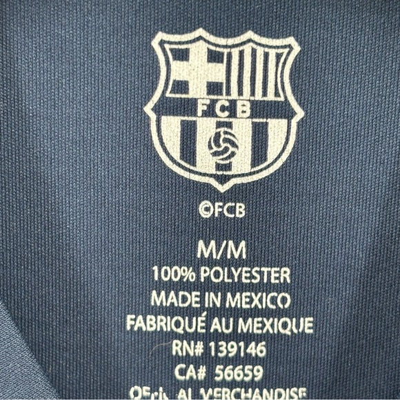 FCB Kids Black # 10 Messi Graphic Short Sleeve T-Shirt Size MD - Picture 6 of 7